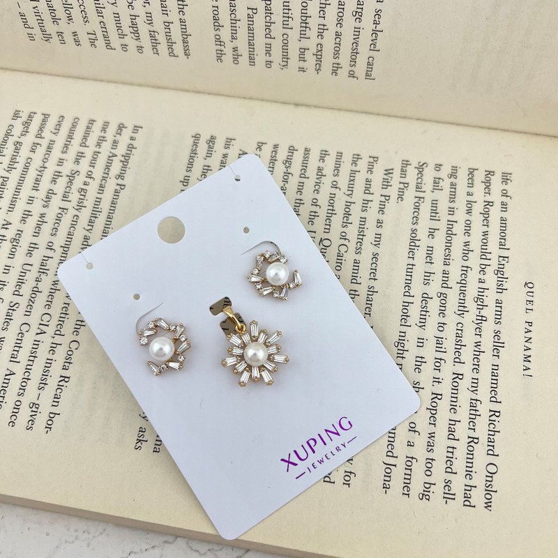 نیم ست زنانه ژوپینگ مدل جواهری کد M4155 نیم ست زنانه ژوپینگ مدل جواهری کد M4155