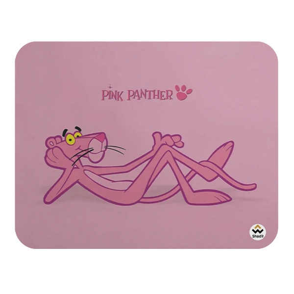 ماوس پد شادیت مدل پلنگ صورتی کد01 سایز24*24 سانتی متر