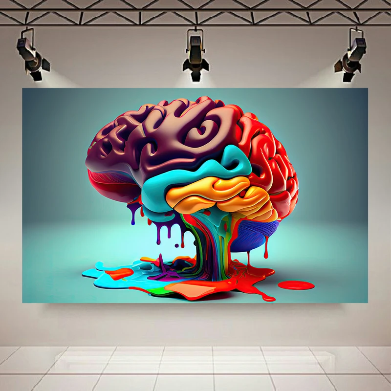 تابلو بوم طرح مخمل ذهن مدل خلاق کد AR3058609