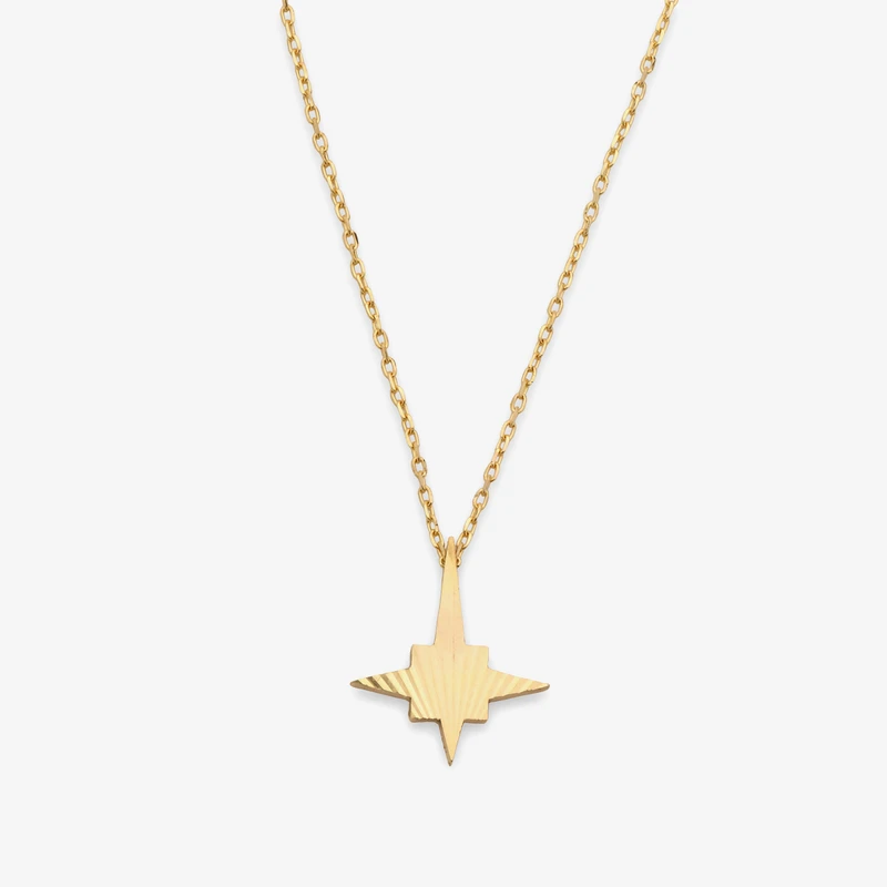 گردنبند طلا 18 عیار زنانه با زنجیر حلقه‌ای (فلامینگو) گلدم مدل pe153008