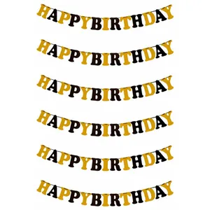 ریسه تولد مدل Happy birthday پلاس بسته 6 عددی