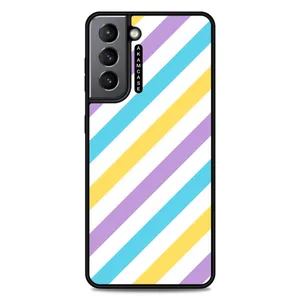 AKAM AMC-WSGS21-PASTEL PATTERN4 Cover For Samsung Galaxy S21