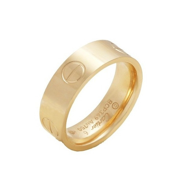 انگشتر طلا 18 عیار زنانه با طرح کارتیه لاو الی گالری مدل سیلک سایز 57