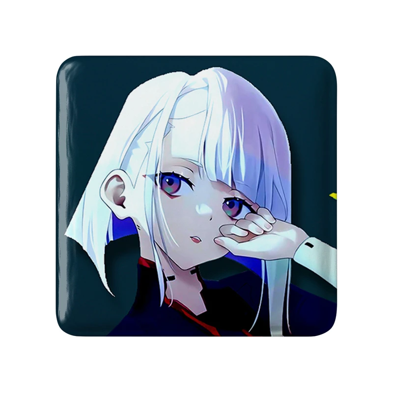 مگنت خندالو طرح لوسی انیمه سایبر پانک Cyberpunk  مدل مربعی کد 22457
