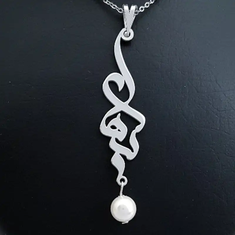 گردنبند نقره زنانه ترمه ۱ طرح بهار کد mas 00620