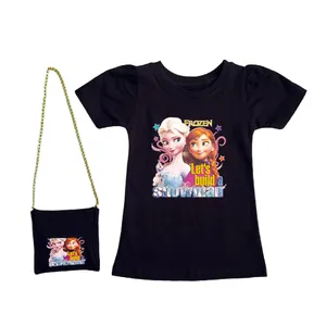 ست تی شرت و کیف دخترانه مدل E5-007