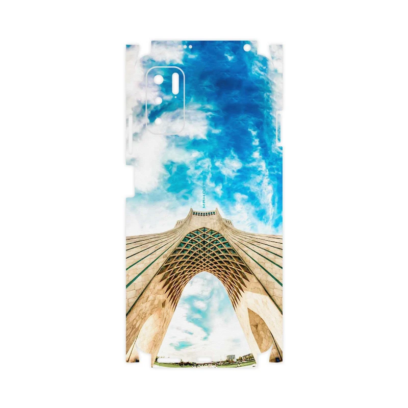 برچسب پوششی ماهوت مدل AZADI-Tower-FullSkin مناسب برای گوشی موبایل شیائومی Redmi Note 10 5G