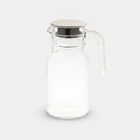 پارچ لیمون مدل شیشه ای درب استیل کد H2349