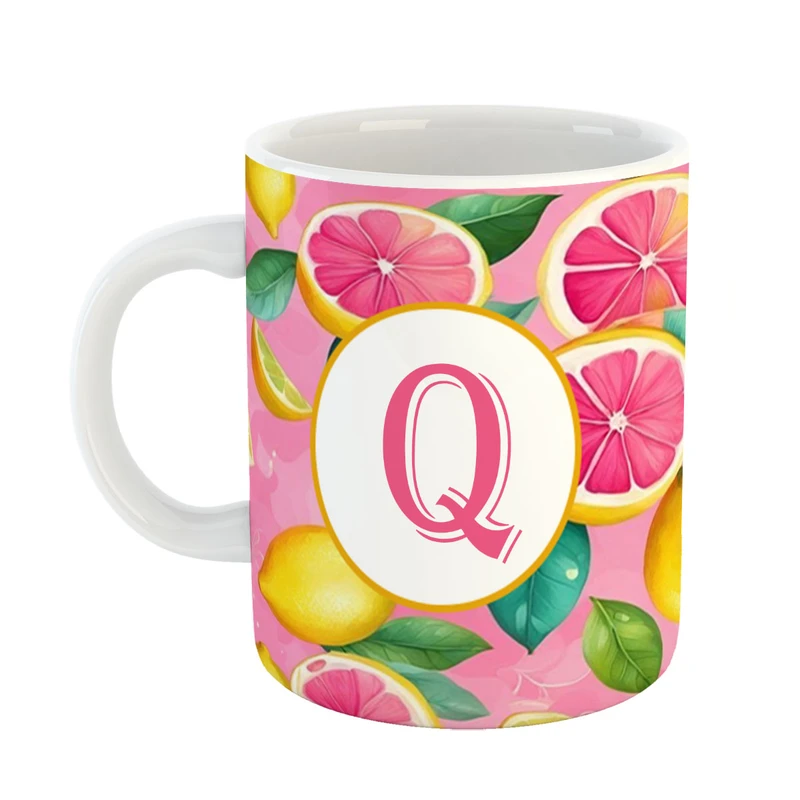 ماگ پادآفرین مدل میوه طرح حرف Q کد 41