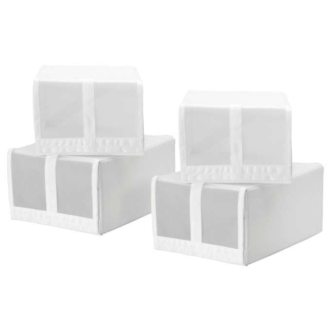 باکس کفش ایکیا مدل IKEA-SKUBB-9018 بسته 4 عددی