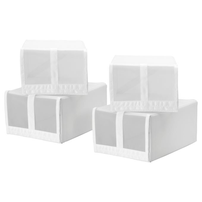 باکس کفش ایکیا مدل IKEA-SKUBB-9018 بسته 4 عددی