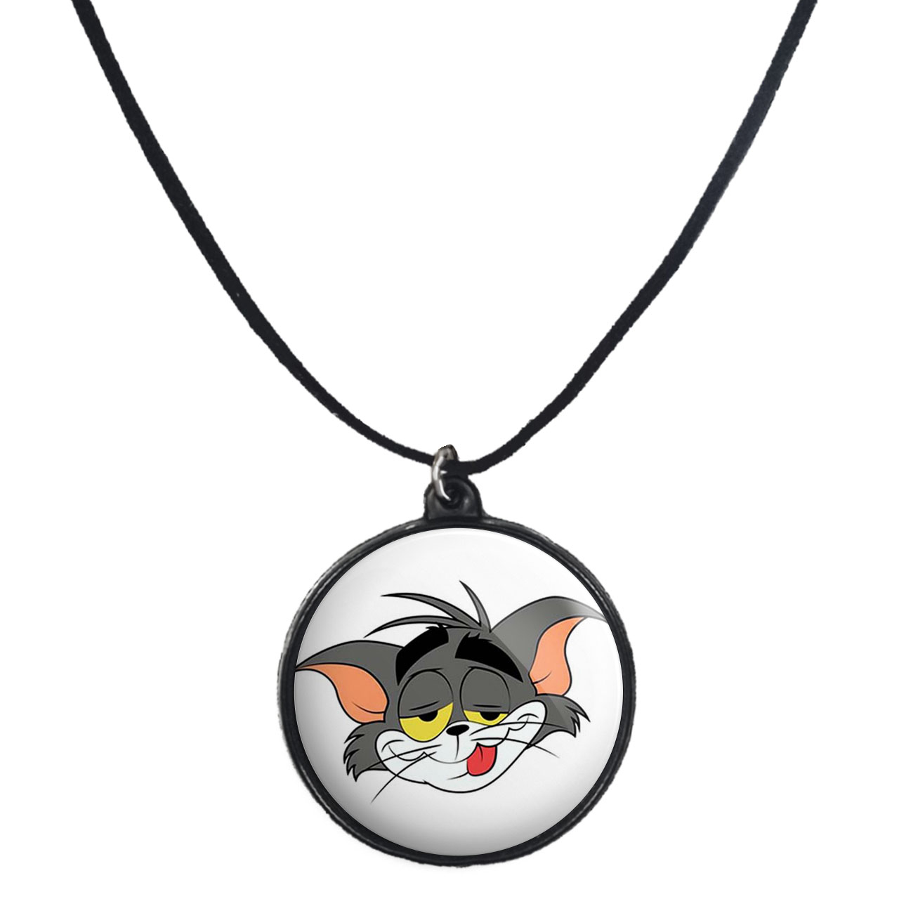 گردنبند پرمانه طرح تام و جری کد pmb.10726 مدل دو طرفه