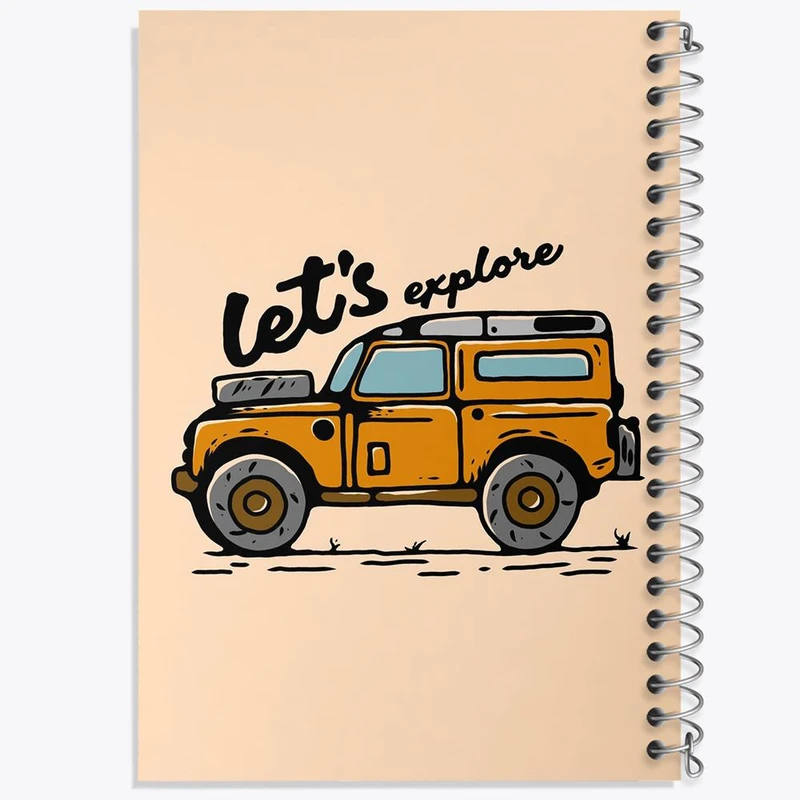 دفتر مشق 100 برگ خندالو طرح آفرود Off Road کد 26316