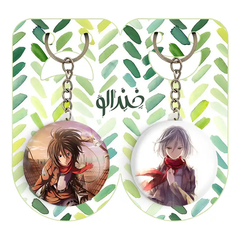 جاکلیدی خندالو مدل میکاسا اکرمن انیمه اتک آن تایتان کد 1852818523 مجموعه 2 عددی