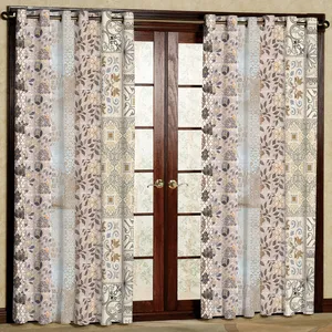 پرده مدل طرح دار  هازان پانچی کد 4406 سایز 140x200 سانتی متر