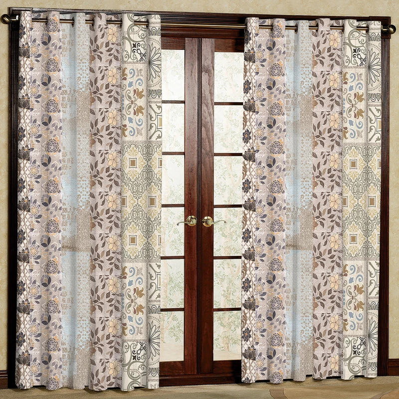 پرده مدل طرح دار  هازان پانچی کد 4406 سایز 140x200 سانتی متر