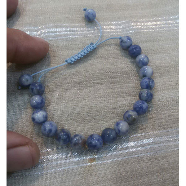 دستبند مدل سنگ سودالیت