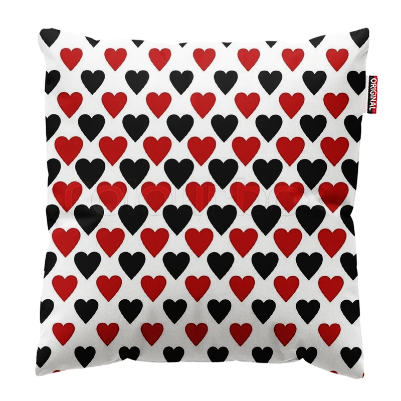  کوسن پاد آفرین طرح قلب کد 4893 سایز 30*30 سانتی متر