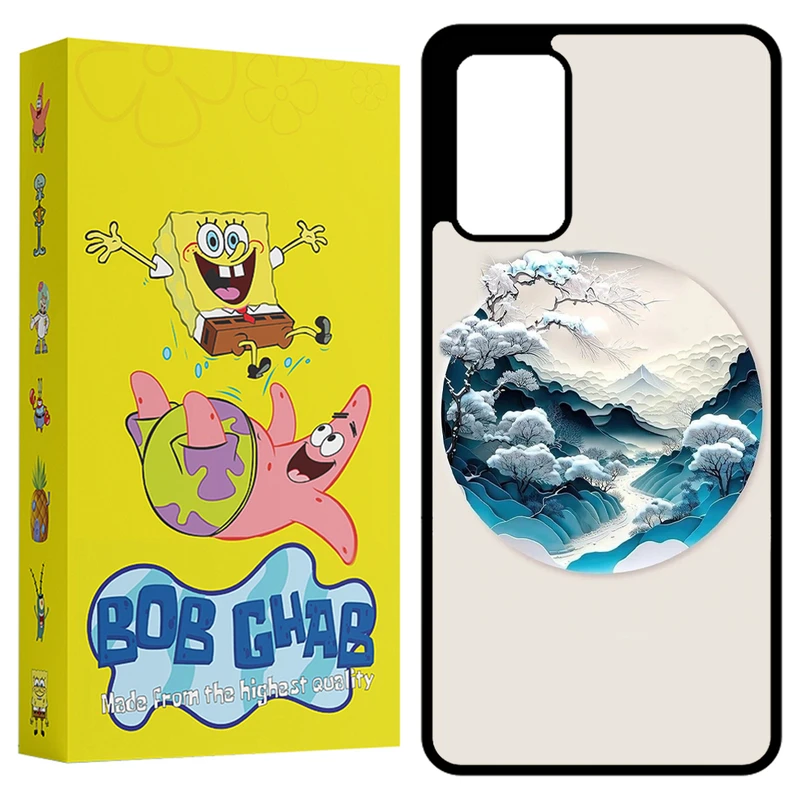 کاور باب قاب طرح طبیعت مدل BCPA72 مناسب برای گوشی موبایل سامسونگ Galaxy A72 4G