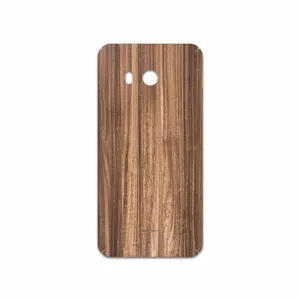 MAHOOT Light Walnut Wood Cover Sticker for HTC U11