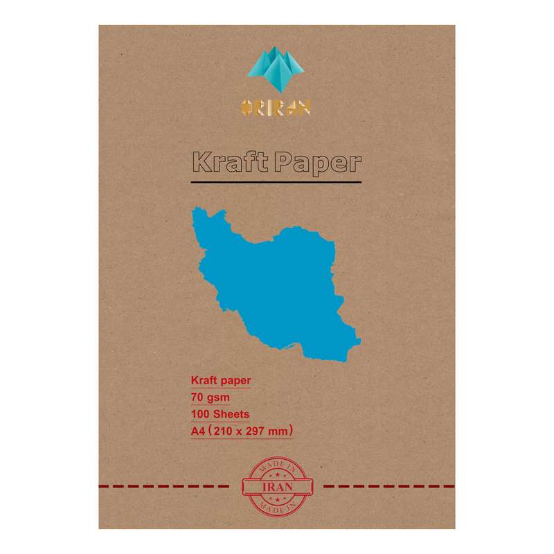 کاغذ کرافت اوریران کد A4-70GSM-IR بسته 100 عددی