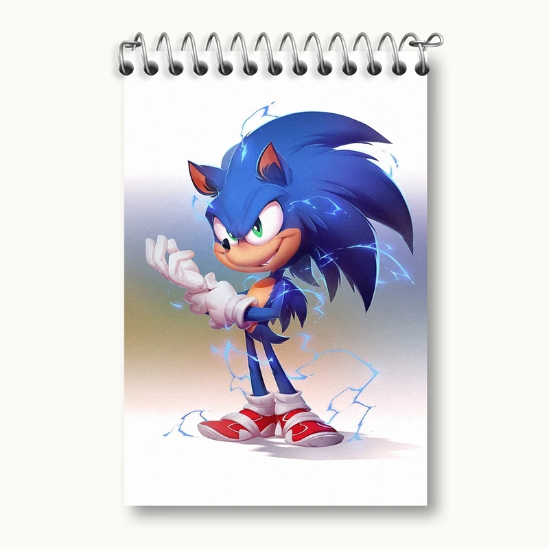 دفتر یادداشت 50 برگ خندالو مدل سونیک (Sonic) کد F952