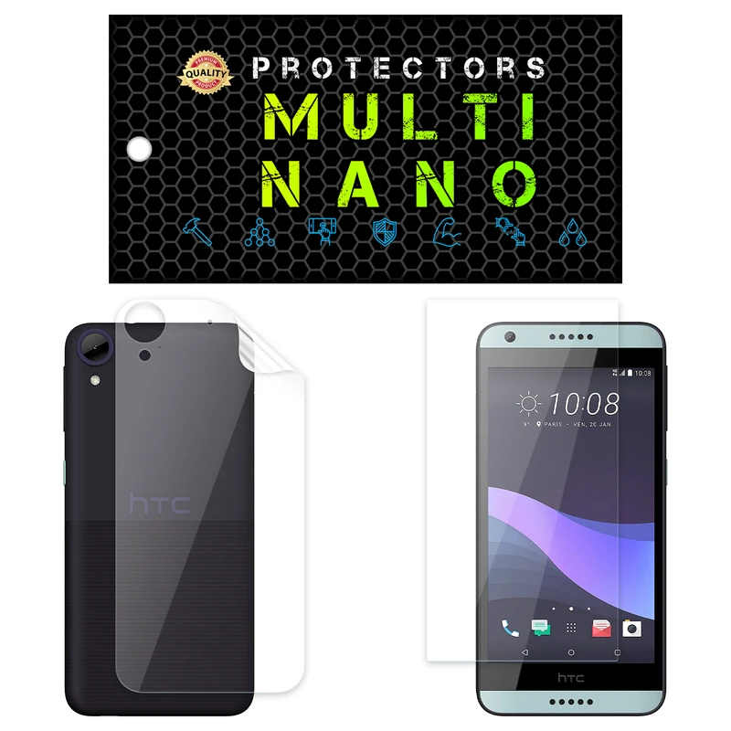 محافظ صفحه نمایش مولتی نانو مدل X-SFT مناسب برای گوشی موبایل اچ تی سی Desire 650 به همراه محافظ پشت