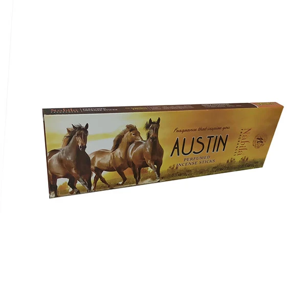 عود دست‌ساز مدل هندی آستین Austin رایحه چوب صندل بسته 20 عددی