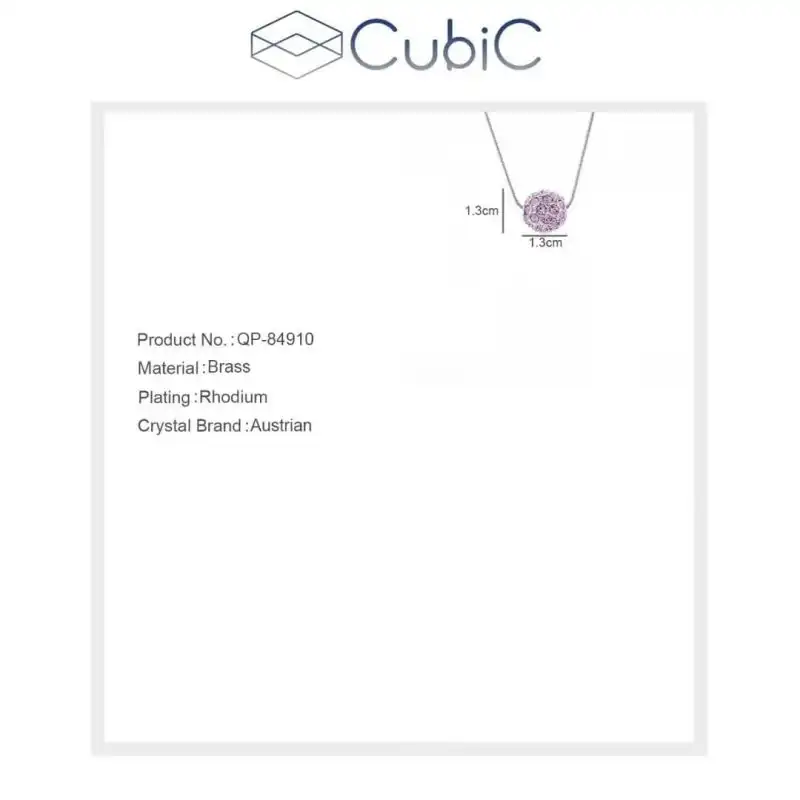 گردنبند زنانه کوبیک مدل GN-821161