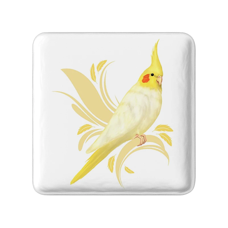 پیکسل خندالو طرح پرندگان زینتی مدل مربعی کد 30487