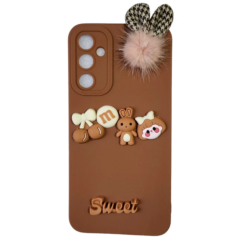 کاور طرح عروسکی برجسته مدل sweet مناسب برای گوشی موبایل سامسونگ Galaxy A34