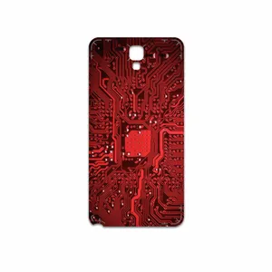 MAHOOT Red Printed Circuit Board Cover Sticker for Samsung Galaxy Note 3 Neo