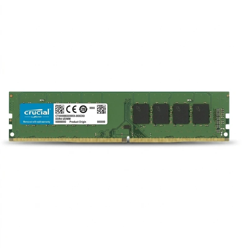رم کامپیوتر کروشیال DDR4 تک کاناله 16 گیگابایت 3200 مگاهرتز CL22 ولتاژ 1.2 ولت مدل PC4-25600 U-DIMM