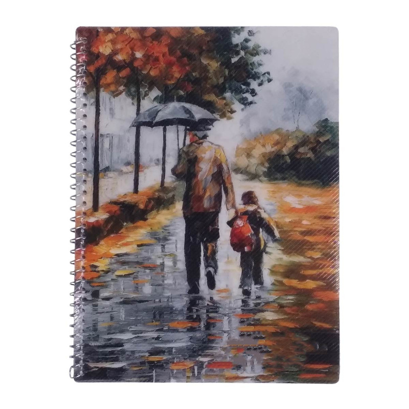  دفتر زبان 80 برگ باران کد 02 