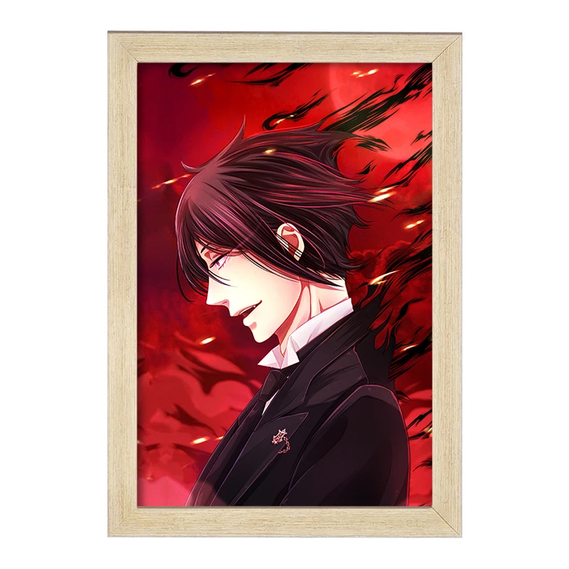 تابلو خندالو مدل سباستین انیمه خادم سیاه Black Butler  کد 16301