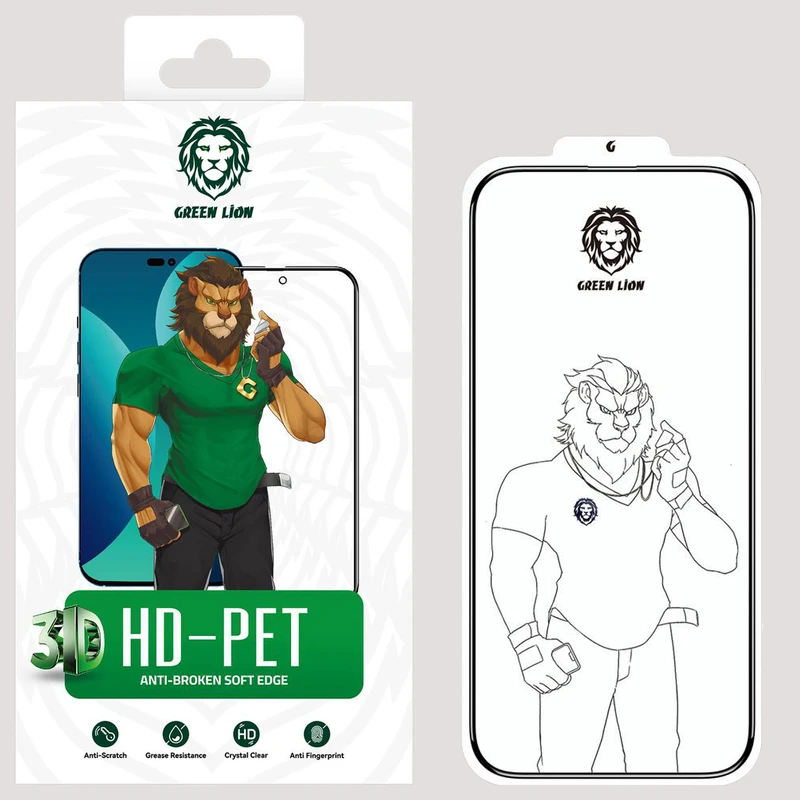 محافظ صفحه نمایش گرین مدل 3D HD-Pet مناسب برای گوشی موبایل اپل iPhone 14 Pro 
