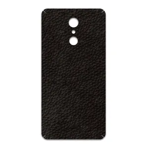 MAHOOT Dark-Brown-Leather Cover Sticker for LG Q Stylus