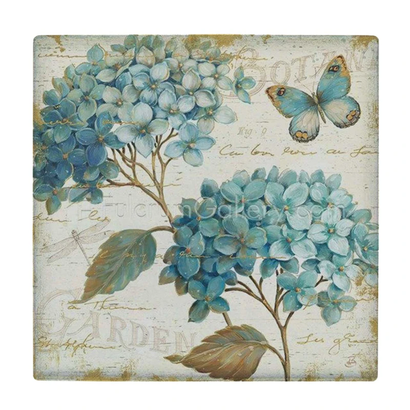 زیر لیوانی طرح پروانه و شاخه گل کد    3788149_1756