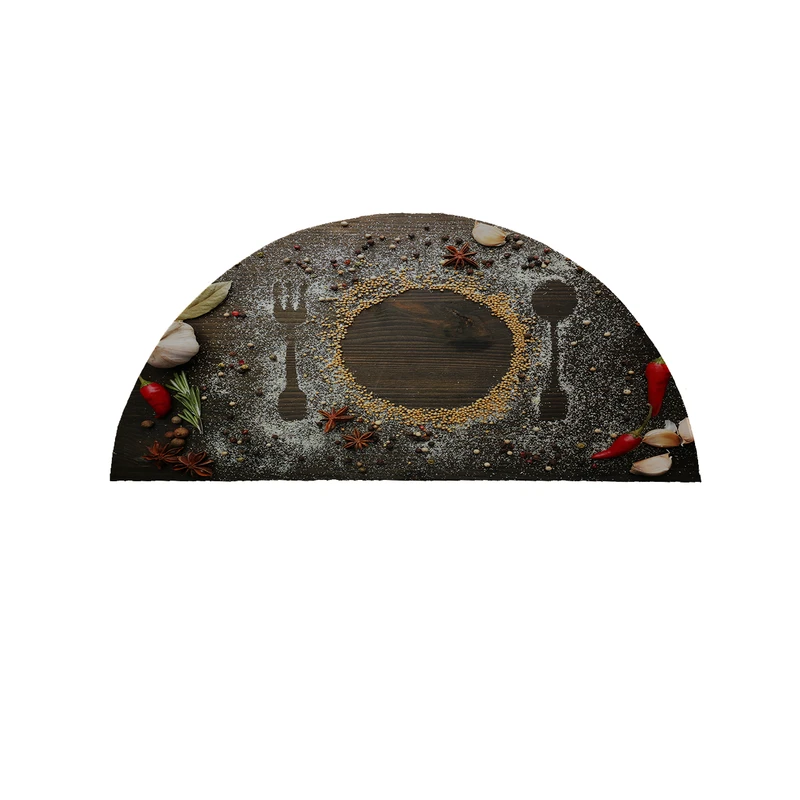 پادری مدل نیم دایره طرح آشپزخانه کد 8539 سایز 90×45 سانتی متر