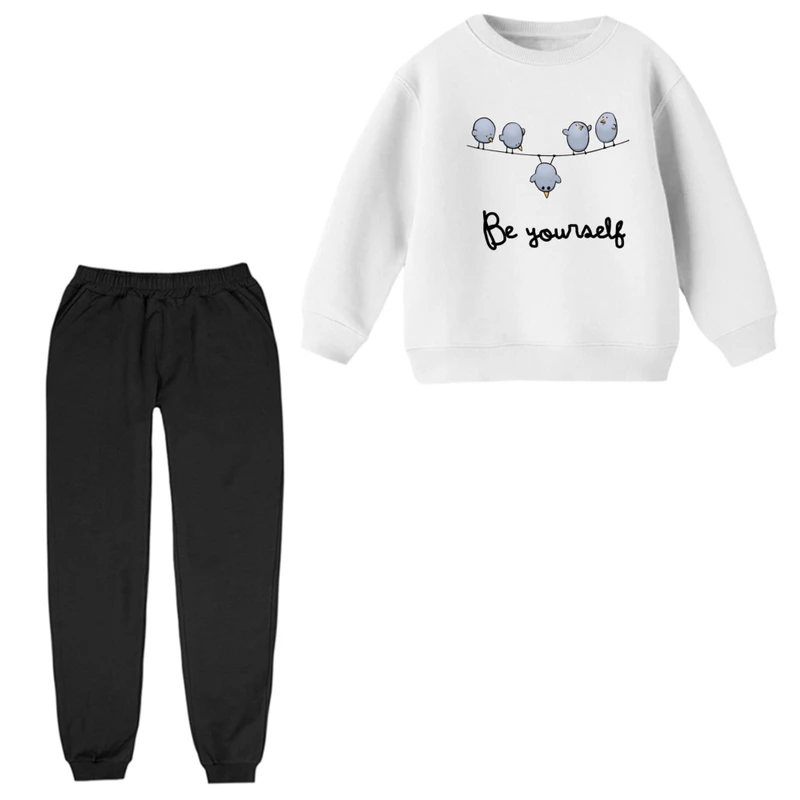 ست سویشرت و شلوار راحتی بچگانه مدل پرنده های بامزه 