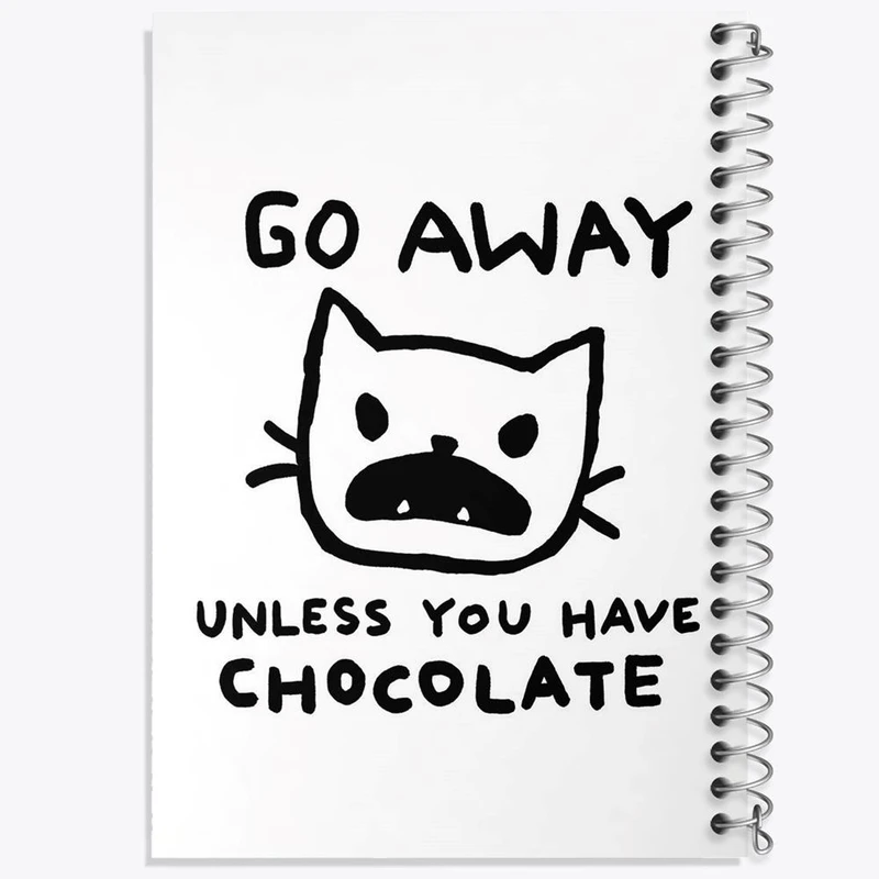 دفتر مشق 50 برگ خندالو مدل گربه و شکلات کد 29289