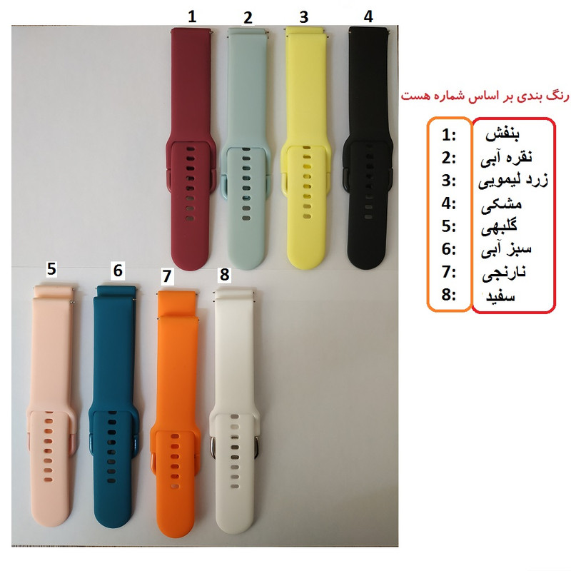 بند مدل SFP-01W مناسب برای ساعت هوشمند شیائومی IMILAB KW66 2