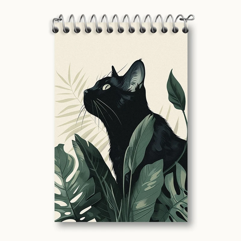 دفتر یادداشت 50 برگ خندالو مدل گربه (Cat) کد F1748