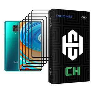 Ricomm CH Glass MIX004 Screen Protector For Xiaomi Redmi Note 9 Pro Pack Of 4