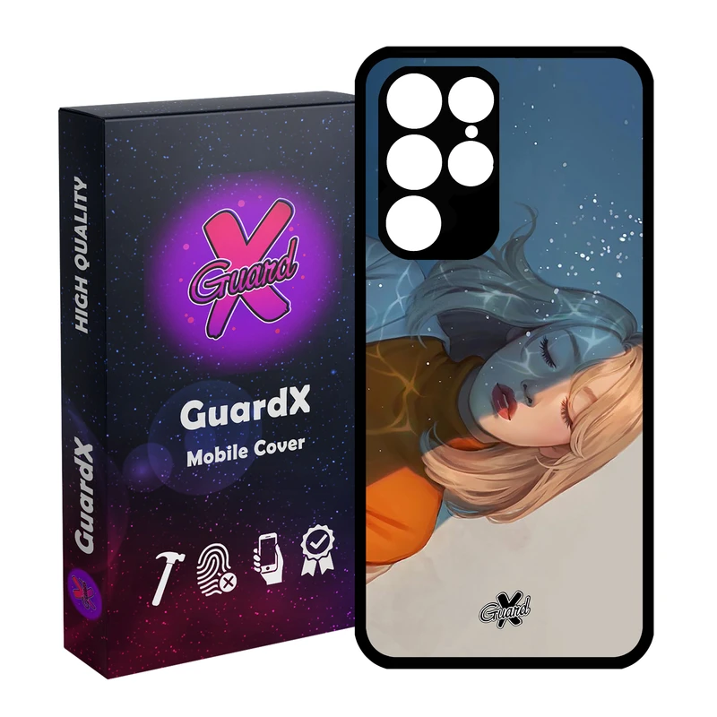 کاور گارد ایکس طرح Girl مدل Glass10013 مناسب برای گوشی موبایل سامسونگ Galaxy S22 Ultra