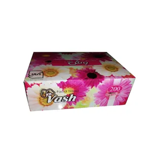 دستمال کاغذی 200 برگ وش طرح flower2 