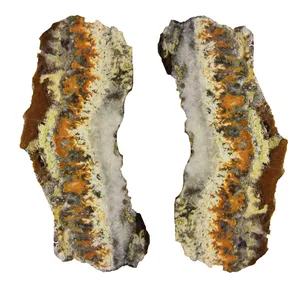 سنگ عقیق شجر مدل O 250 مجموعه 2 عددی