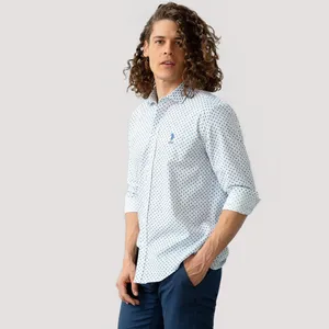 پیراهن آستین بلند مردانه یو اس پولو مدل 50200273-VR013