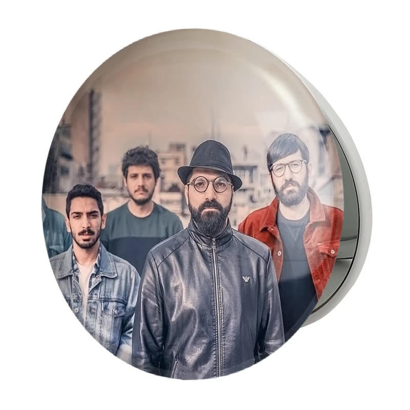 آینه جیبی خندالو طرح بمرانی مدل تاشو کد 6388 