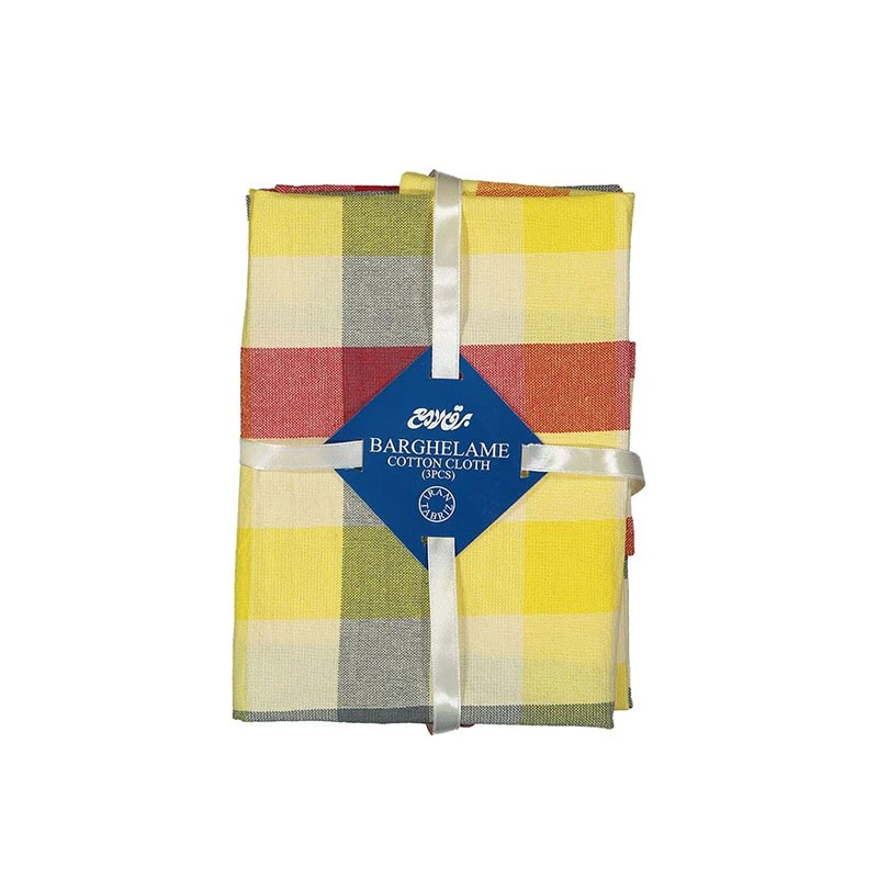 دستمال آشپزخانه برق لامع مدل مستطیل کد A1-68 مجموعه 3 عددی